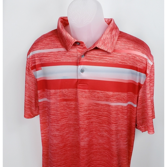 PGA Tour Other - Men's PGA Tour ProSeries Golf Polo Shirt Coral XL